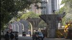 Construction on the Vikhroli east-west bridge started in May 2018. It was planned to ease the east-west connectivity and reduce traffic jams. (Pratik Chorge/HT PHOTO) Construction on the Vikhroli east-west bridge started in May 2018. It was planned to ease the east-west connectivity and reduce traffic jams. (Pratik Chorge/HT PHOTO)