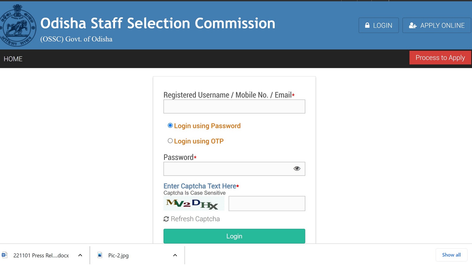 OSSC PMT admit cards for SI Traffic posts released, direct link for hall tickets