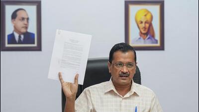 Delhi chief minister Arvind Kejriwal addresses a press conference in New Delhi on Tuesday. (PTI Photo) Delhi chief minister Arvind Kejriwal addresses a press conference in New Delhi on Tuesday. (PTI Photo)