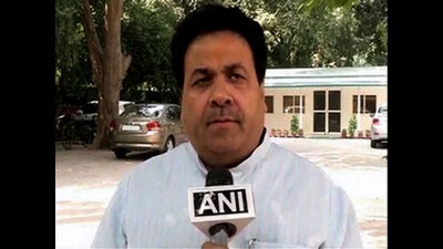 AICC in charge for Himachal and Rajya Sabha member Rajiv Shukla (ANI)