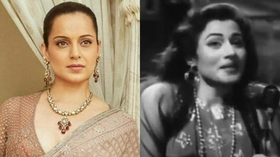 Kangana Ranaut shared a video of Madhubala's Aaiye Meharban song. Kangana Ranaut shared a video of Madhubala's Aaiye Meharban song.