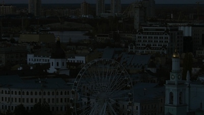 Russia-Ukraine War: A view of the Ukrainian capital Kyiv, as the city is plunged into darkness following a military strike. (AFP)