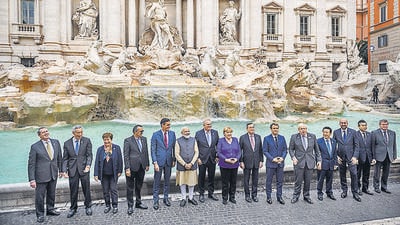 India will hold the G20 presidency for the first time and will remain at the helm of this influential grouping for a year from December 1. (Getty Images) India will hold the G20 presidency for the first time and will remain at the helm of this influential grouping for a year from December 1. (Getty Images)