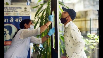 On Tuesday, the employees were conveyed not to attend the office and were relieved through a WhatsApp message on the internal groups by the officials of the medical colleges citing the official letters. (HT file photo) On Tuesday, the employees were conveyed not to attend the office and were relieved through a WhatsApp message on the internal groups by the officials of the medical colleges citing the official letters. (HT file photo)