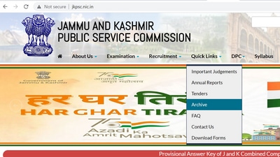 JKPSC Recruitment 2022: Apply for Asst Director I, SCA and other posts JKPSC Recruitment 2022: Apply for Asst Director I, SCA and other posts