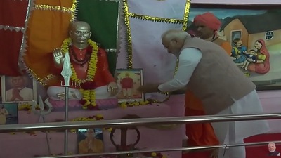 The Bhil adivasis and members of other tribes led by social reformer Govind Guru in 1913 in Mangarh were gunned down in a massacre for revolting against the oppressive policies of the British Raj. (Youtube/Narendra Modi)