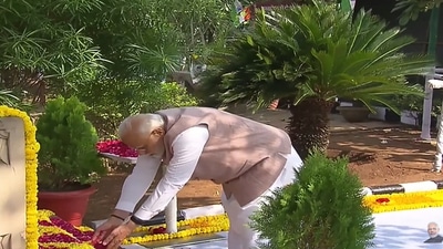 Addressing the event Gujarat CM Bhupendra Patel said that Mangarh massacre was far more gruesome than Jallianwala Bagh massacre in Punjab. (Youtube/Narendra Modi)