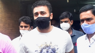 Raj Kundra during his trial in a porn case. (Anshuman Poyrekar/HT PHOTO) (Anshuman Poyrekar) Raj Kundra during his trial in a porn case. (Anshuman Poyrekar/HT PHOTO) (Anshuman Poyrekar)