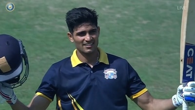India cricketer Shubman Gill hit a match winning century to help Punjab win over Karnataka by nine runs (Screengrab Hotstar/BCCI) India cricketer Shubman Gill hit a match winning century to help Punjab win over Karnataka by nine runs (Screengrab Hotstar/BCCI)