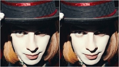 The look of Willy Wonka is incomplete without the iconic black hat with a red border. In a short wig, Ishaan aced the look to perfection. (Instagram/@ishaankhatter) The look of Willy Wonka is incomplete without the iconic black hat with a red border. In a short wig, Ishaan aced the look to perfection. (Instagram/@ishaankhatter)