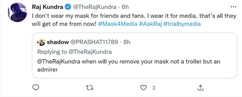 Raj Kundra on Twitter.