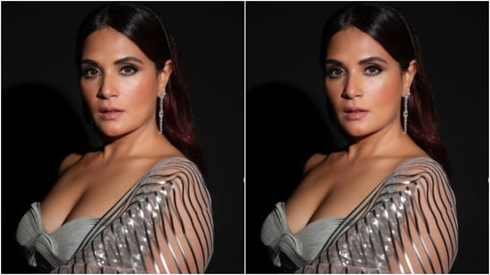 Richa played muse to fashion designer Amit Aggarwal and picked a stunning saree from the shelves of the designer. (Instagram/@therichachadha)