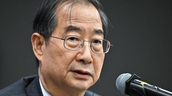 South Korea Halloween Crush: South Korea's Prime Minister Han Duck-soo. (AFP)