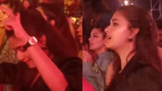 Keerthy Suresh at Anirudh Ravichander's concert. Keerthy Suresh at Anirudh Ravichander's concert.