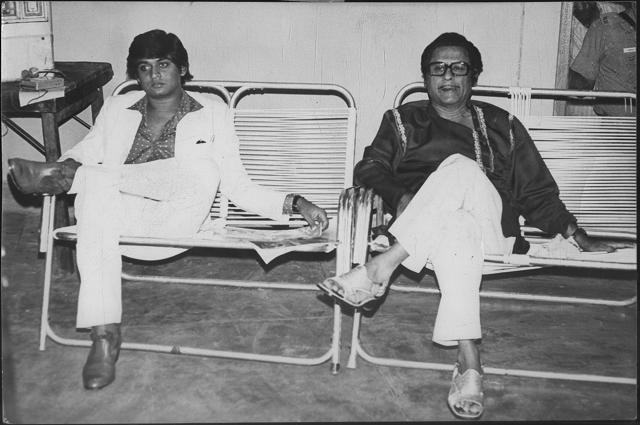 Kishore Kumar and Amit Kumar (Phal S Girota/HT Photo) Kishore Kumar and Amit Kumar (Phal S Girota/HT Photo)