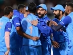 Team India players during the match against Bangladesh Team India players during the match against Bangladesh