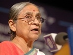 Under her leadership, SEWA established a cooperative bank in 1974 to provide small loans to women to start their businesses along with financial and business counselling.(PTI) Under her leadership, SEWA established a cooperative bank in 1974 to provide small loans to women to start their businesses along with financial and business counselling.(PTI)