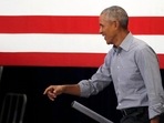 Barack Obama: President Barack Obama takes the stage during a campaign event. Barack Obama: President Barack Obama takes the stage during a campaign event.