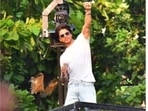 Shah Rukh Khan is back on the balcony for his fans.