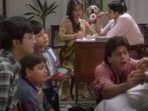 Aditya Narayan and Shah Rukh Khan in a still from Pardes.