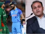 Shakib Al Hasan with Virat Kohli; Virender Sehwag Shakib Al Hasan with Virat Kohli; Virender Sehwag