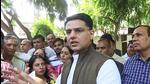 Congress leader Sachin Pilot speaks to reporters in Jaipur on Wednesday (ANI) Congress leader Sachin Pilot speaks to reporters in Jaipur on Wednesday (ANI)