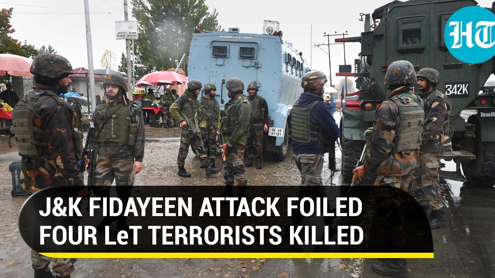 Kashmir: LeT terrorists intercepted & killed before planned Fidayeen ...