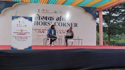 Piyush Mishra spoke about his upcoming book and interacted extensively with the audience. (HT PHOTO)