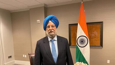 Petroleum and natural gas minister Hardeep Singh Puri . (REUTERS) Petroleum and natural gas minister Hardeep Singh Puri . (REUTERS)