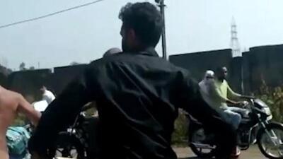 The two men humiliated and assaulted by the crowd were later arrested by the Chhattisgarh police on charges of transporting and selling beef. (Videograb/Sourced)