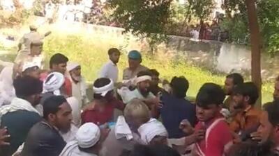 According to the police, at least two dozen people were injured after clashes broke out between groups in six villages in the first half of voting day. (HT Photo) According to the police, at least two dozen people were injured after clashes broke out between groups in six villages in the first half of voting day. (HT Photo)