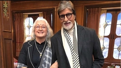 Nafisa Ali shares pictures with Amitabh Bachchan. Nafisa Ali shares pictures with Amitabh Bachchan.