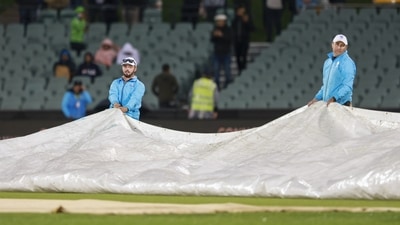 Bangladesh were 17 runs ahead of the DLS par score when rain first interrupted the proceedings at the Adelaide Oval. (AP) Bangladesh were 17 runs ahead of the DLS par score when rain first interrupted the proceedings at the Adelaide Oval. (AP)