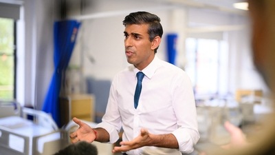 Rishi Sunak: British Prime Minister Rishi Sunak is seen. (Reuters)