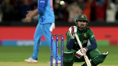 Nurul Hasan reacts after Bangladesh's loss during the ICC T20 World Cup match against India in Adelaide. (AFP) Nurul Hasan reacts after Bangladesh's loss during the ICC T20 World Cup match against India in Adelaide. (AFP)