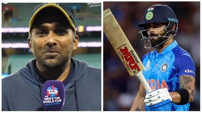 Virat Kohli shattered Mahela Jayawardene's long-standing world record at the T20 World Cup (AP/ PTI) Virat Kohli shattered Mahela Jayawardene's long-standing world record at the T20 World Cup (AP/ PTI)