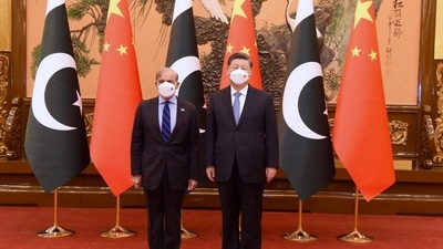 China-Pakistan: Pakistan's Prime Minister Shehbaz Sharif meets Chinese President Xi Jinping. (Reuters)