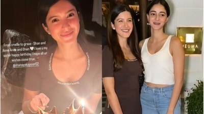Shanaya Kapoor celebrated her birthday with her friends. Shanaya Kapoor celebrated her birthday with her friends.
