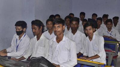 The Government Multipurpose School in Ludhiana had earlier topped the state with a record new student enrolment at the peak of the Covid-19 pandemic in 2020, where now the number of regular commerce teachers has come down to one. (HT FILE) The Government Multipurpose School in Ludhiana had earlier topped the state with a record new student enrolment at the peak of the Covid-19 pandemic in 2020, where now the number of regular commerce teachers has come down to one. (HT FILE)