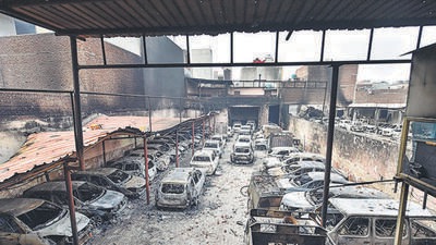 Clashes between supporters of CAA and those who were protesting against it snowballed into communal riots in north-east Delhi in February 2020. (PTI Photo) Clashes between supporters of CAA and those who were protesting against it snowballed into communal riots in north-east Delhi in February 2020. (PTI Photo)