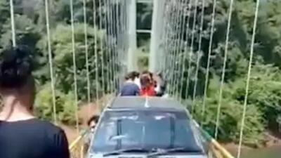 A screenshot of the viral video from Karnataka.