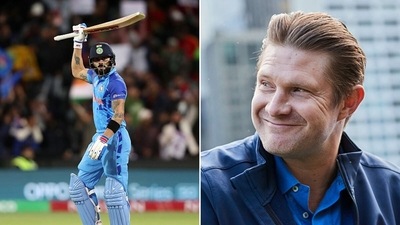 Shane Watson is stunned by Virat Kohli's jaw-dropping numbers at T20 World Cups (Getty Images)