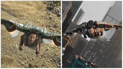 Shah Rukh Khan in Pathaan and Prabhas in Saaho. Shah Rukh Khan in Pathaan and Prabhas in Saaho.