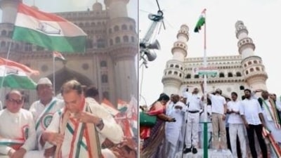 Congress leaders compared Rahul Gandhi's Bharat Jodo at Charminar with Rajiv Gandhi's Sadbhavana Yatra.