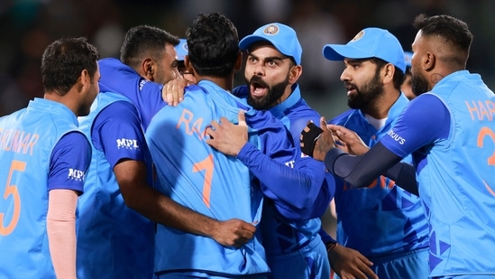 Team India players during the match against Bangladesh(AP)