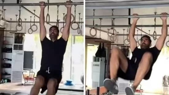 Akshay Kumar shares his workout video. 
