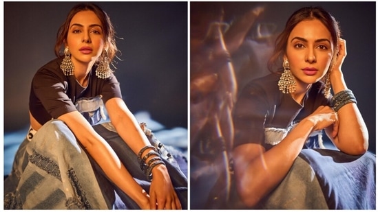 Rakul Preet's Instagram handle is a one-stop shop for anyone looking for fashion tips. Recently, the Runway 34 actor took ethnic fashion to a whole new level by adding a street-style twist of her own to her desi look.(Instagram/@rakulpreet)