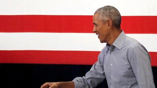 Barack Obama: President Barack Obama takes the stage during a campaign event.(AFP)