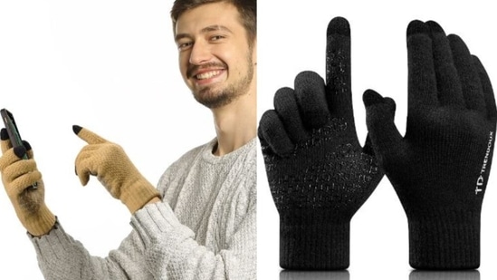Gloves for men keep palms warm and give a firm grip to bikers and riders.