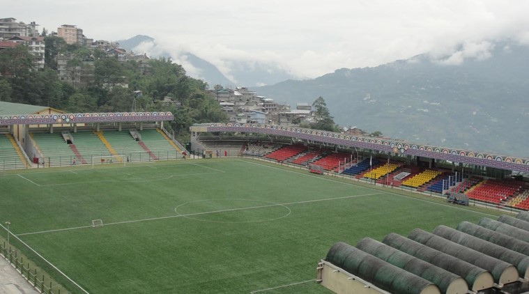 Palzor Stadium in Gangktok, Sikkim, (Wikipedia)